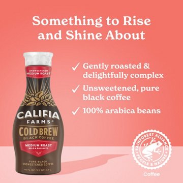 Califia Farms Unsweetened Medium Roast Black Cold Brew Coffee