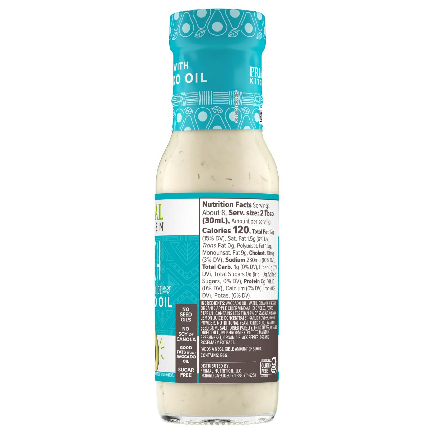 Primal Kitchen Ranch Dressing With Avocado Oil; image 9 of 9