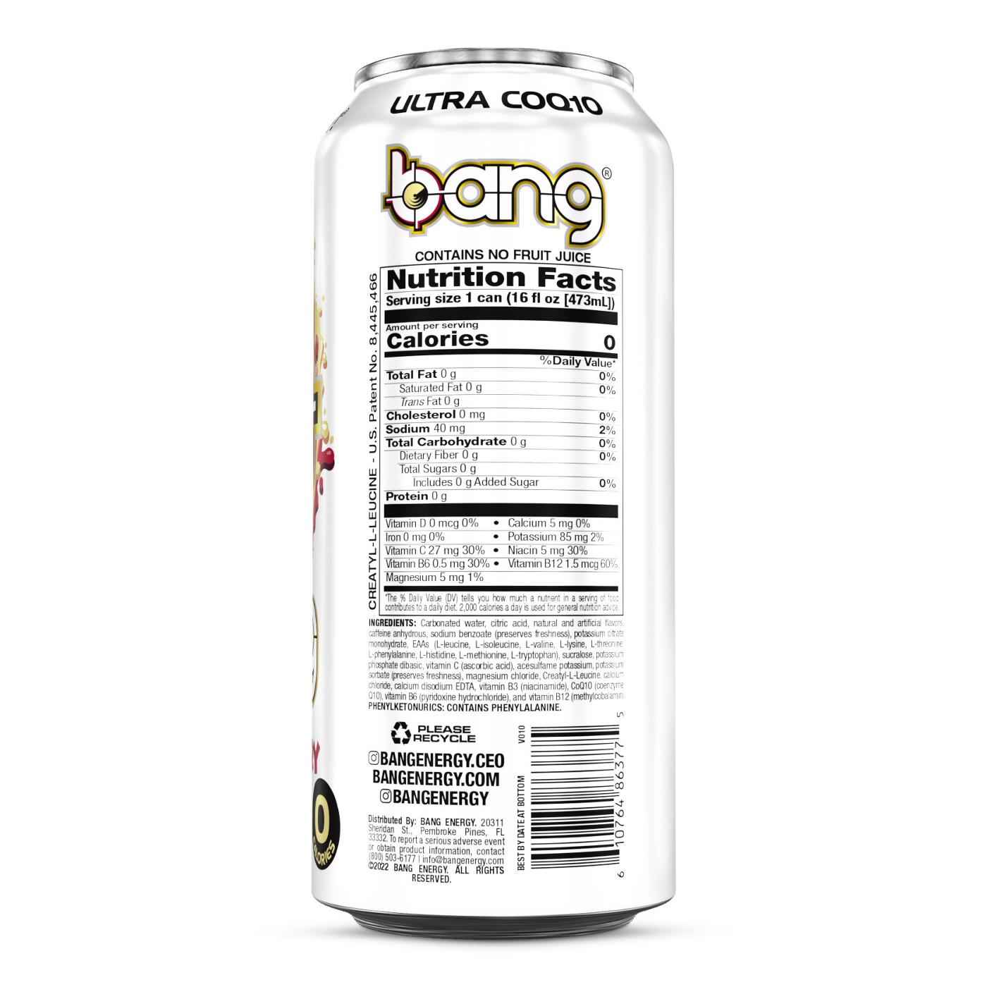 Bang Energy Drink - Black Cherry Vanilla; image 3 of 3