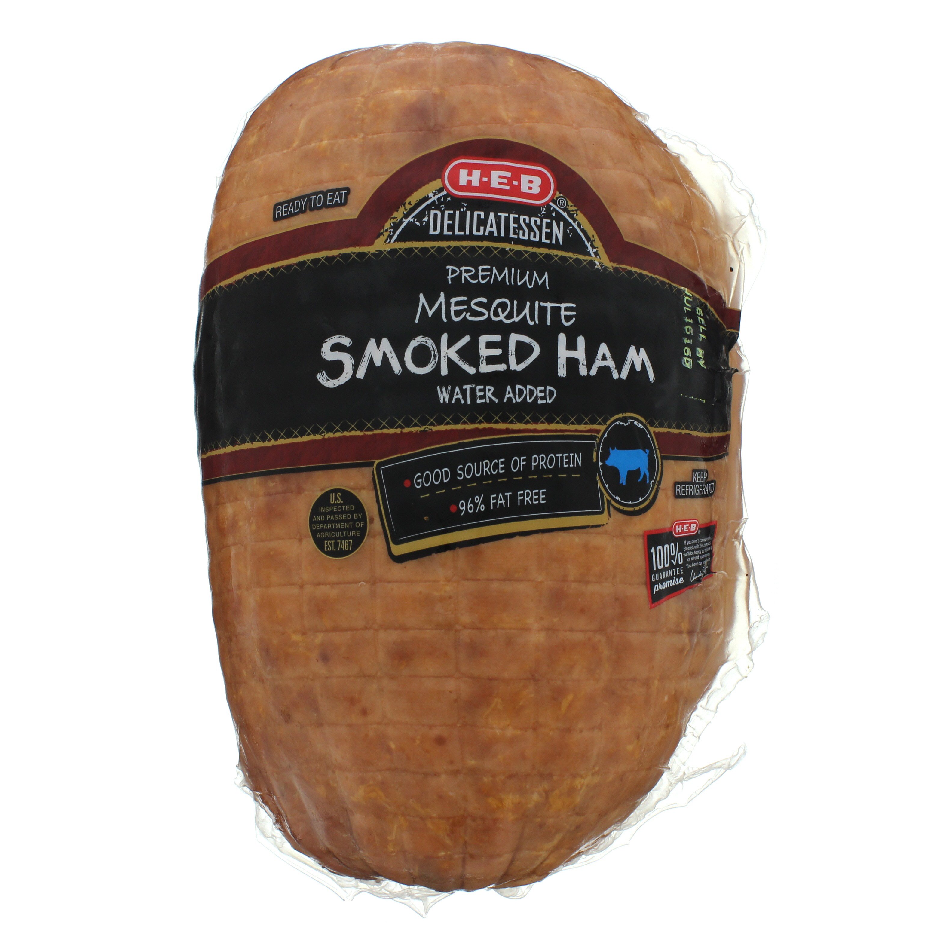 HEB Mesquite Ham, Sliced 1 Shop Meat at HEB