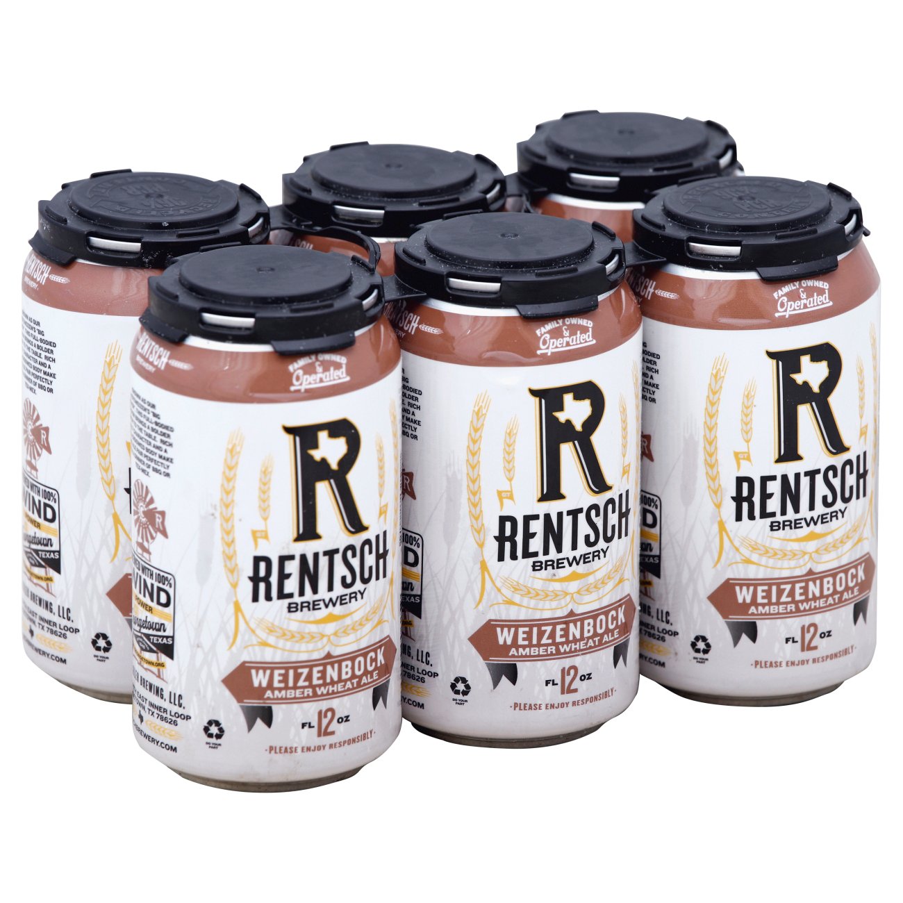 Rentsch Brewery Weizenbock Amber Wheat Ale Beer 6 pk Cans Shop Beer