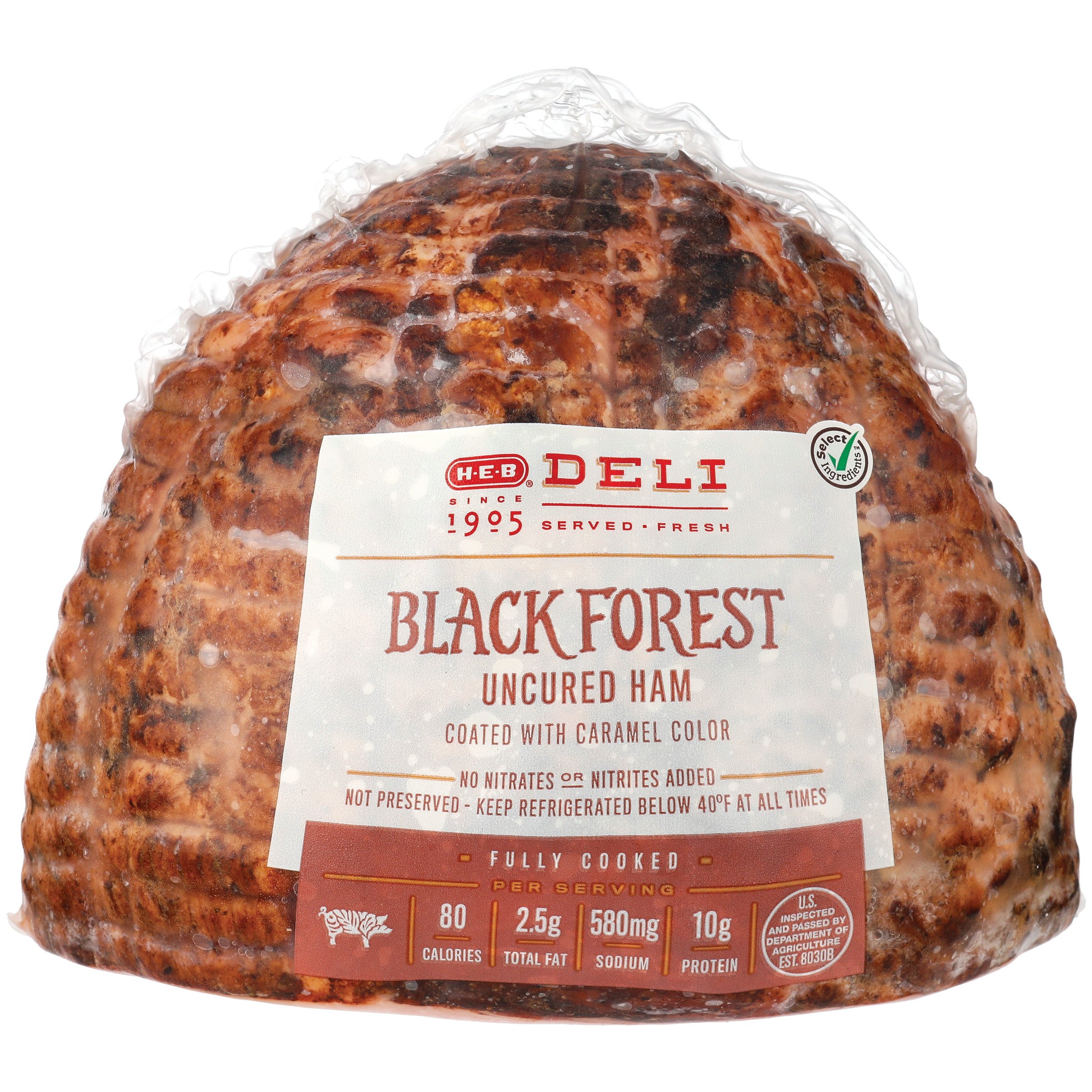 HEB Premium Black Forest Brand Ham, Sliced 1 Shop Meat at HEB