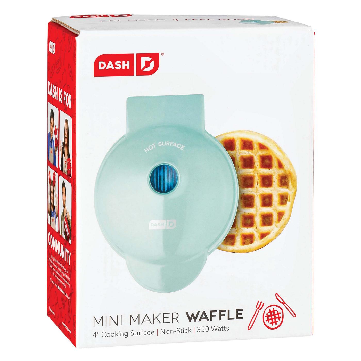 Dash Aqua Non-Stick Mini Waffle Maker