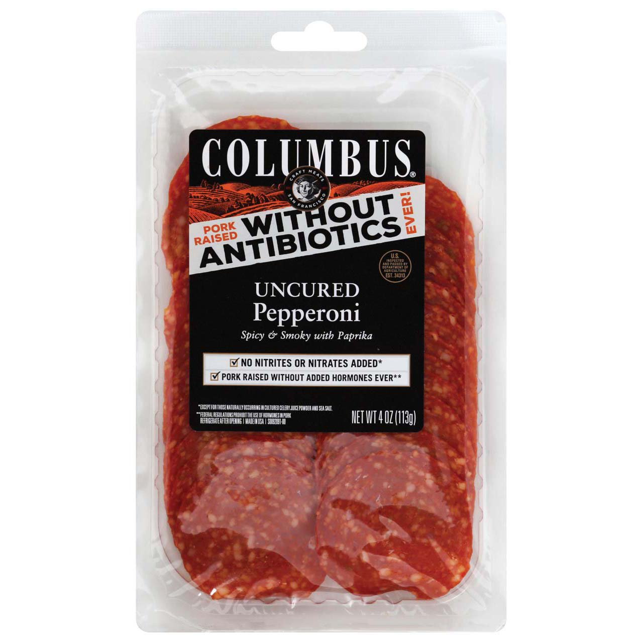 Columbus Uncured Pepperoni Shop Meat at HEB