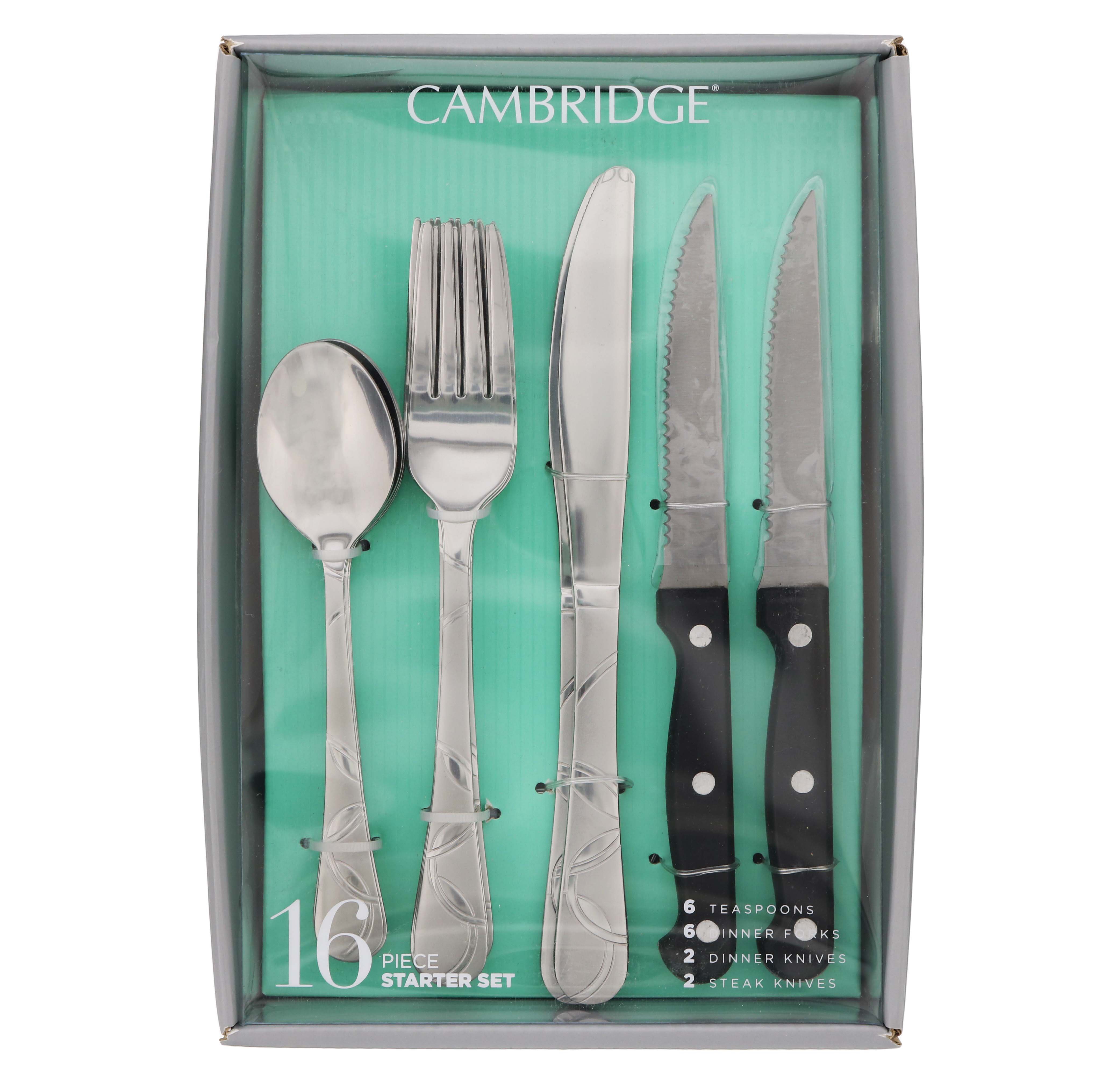 Cambridge Silversmiths Flatware Starter Set Shop Flatware at HEB