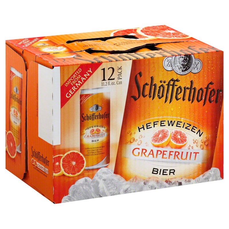 schofferhofer grapefruit beer does iy have hops