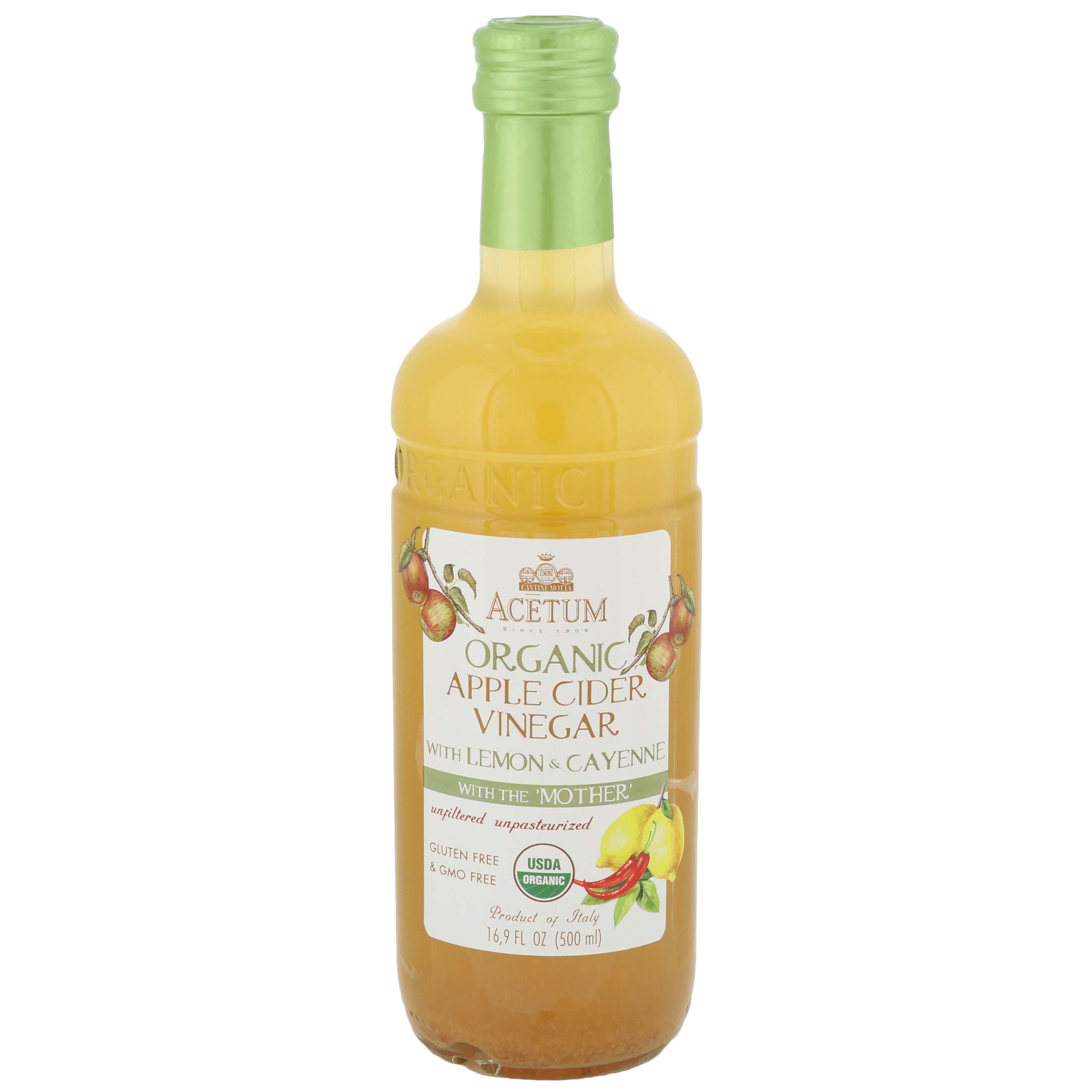 Acetum Organic Apple Cider Vinegar With Lemon And Cayenne Shop Vinegar And Cooking Wine At H E B