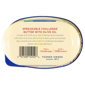 Challenge Spreadable Sea Salted Butter with Olive Oil, 13 oz