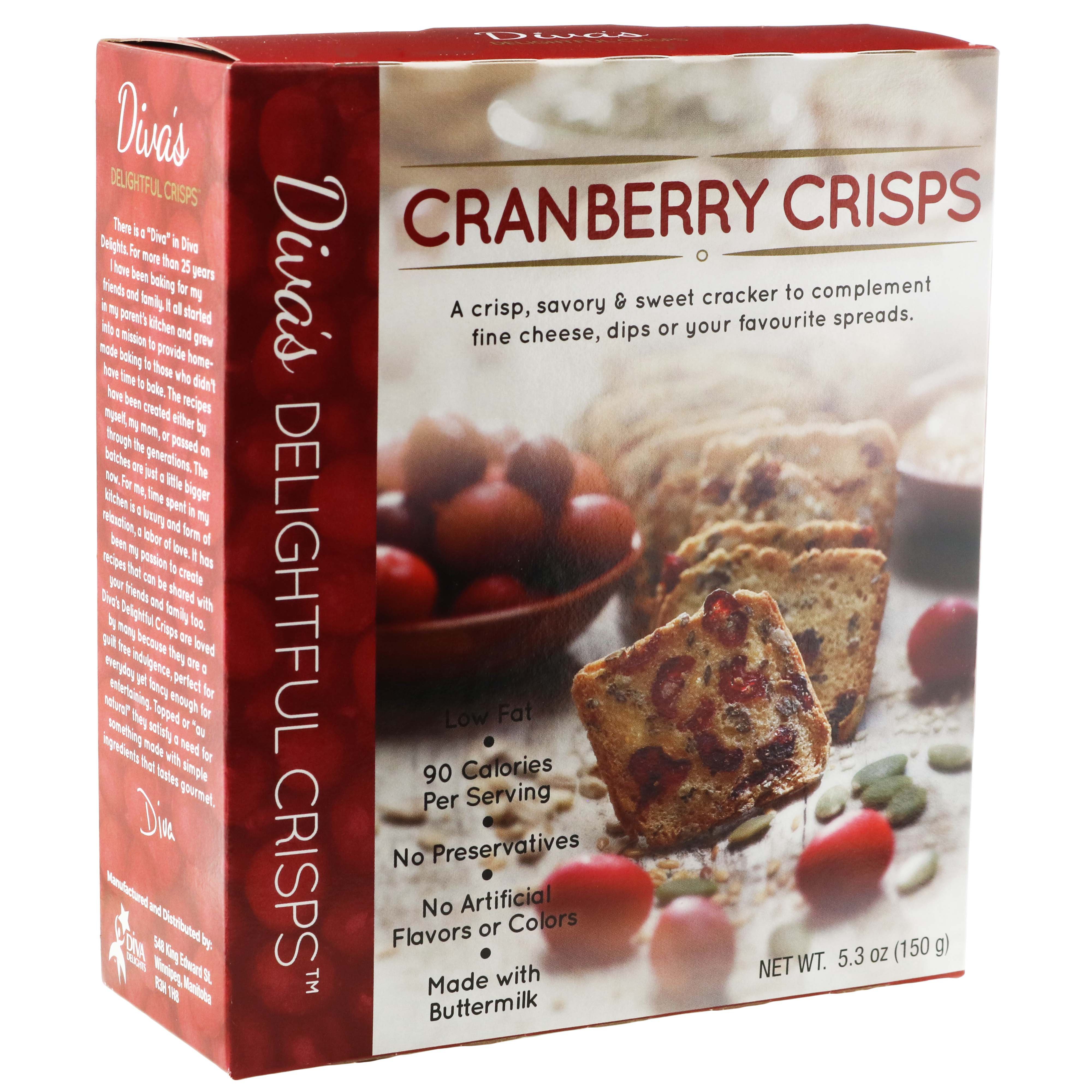 Diva Delights Cranberry Crisps Shop Crackers & Breadsticks at HEB