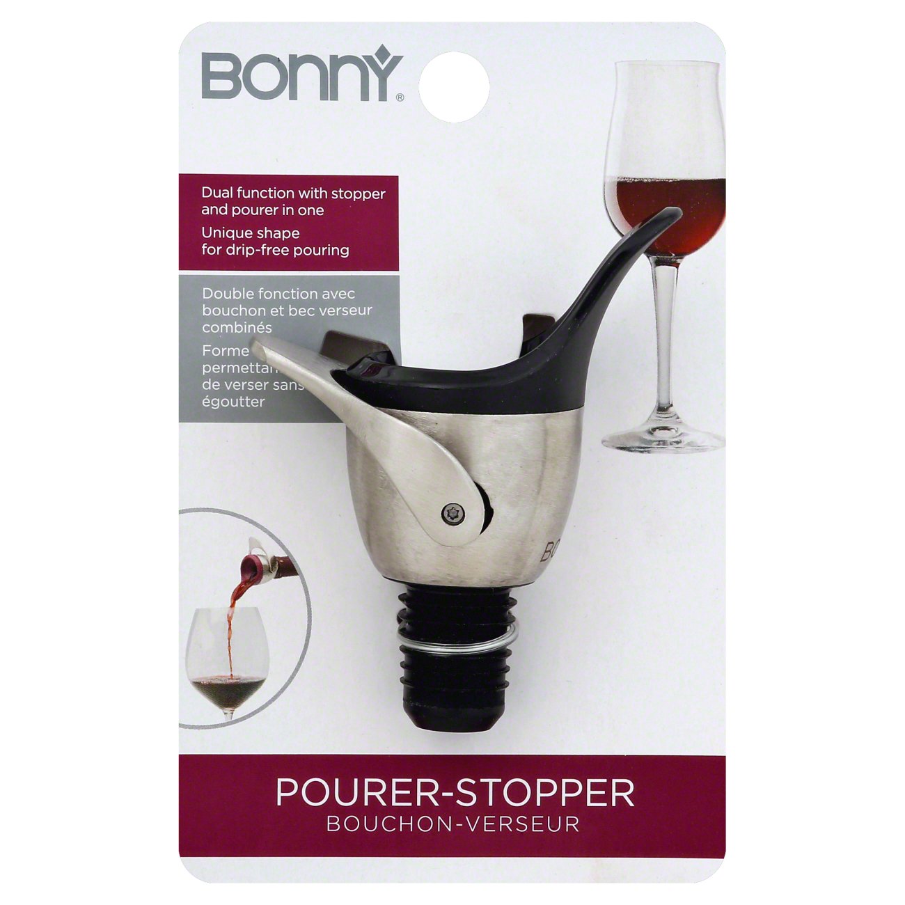 Bonny Bar Wine Pourer And Stopper Shop Bar Tools at HEB