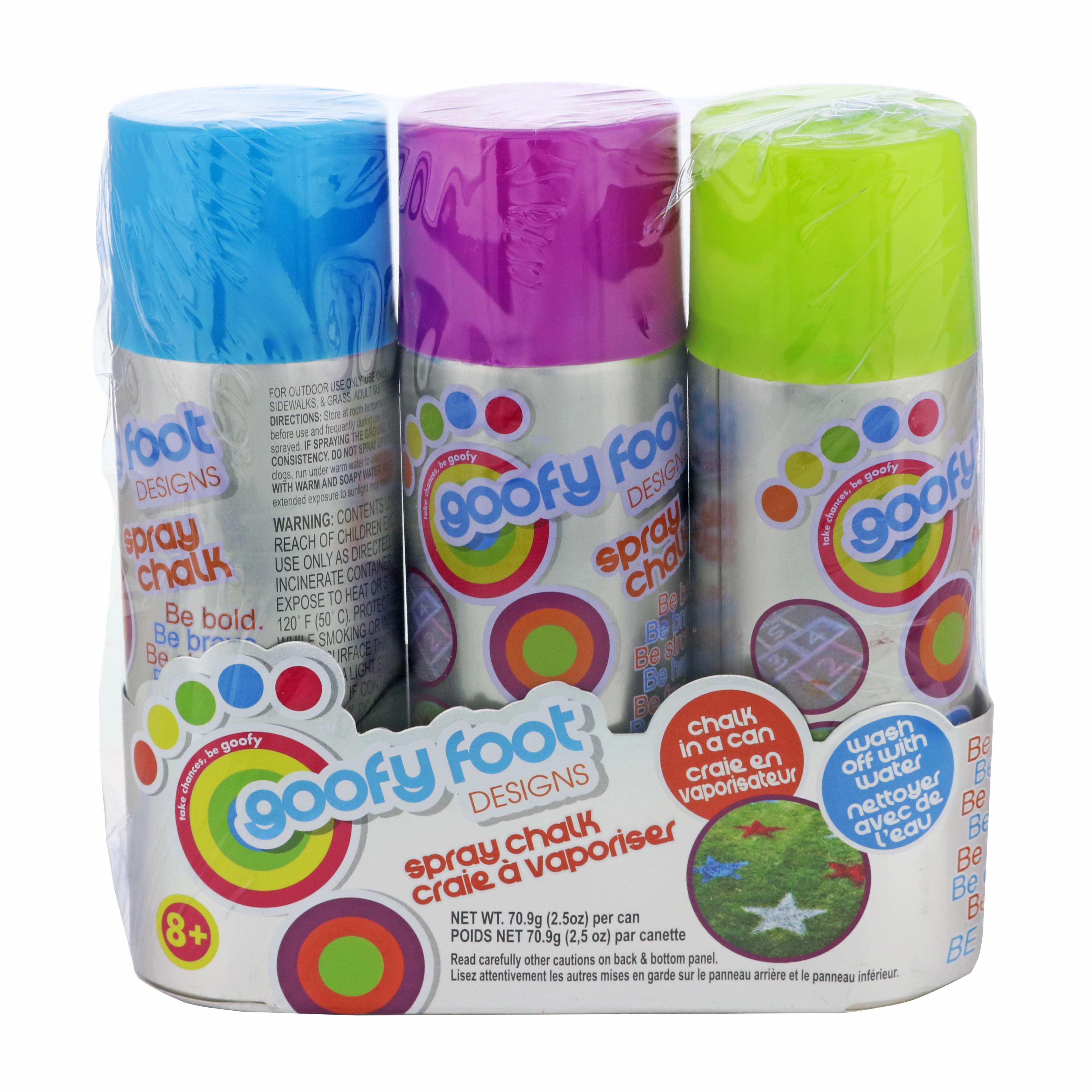 Goofy Foot Spray Chalk 2.5 oz Cans Assorted Colors - Shop Yard & Sandbox  Toys at H-E-B