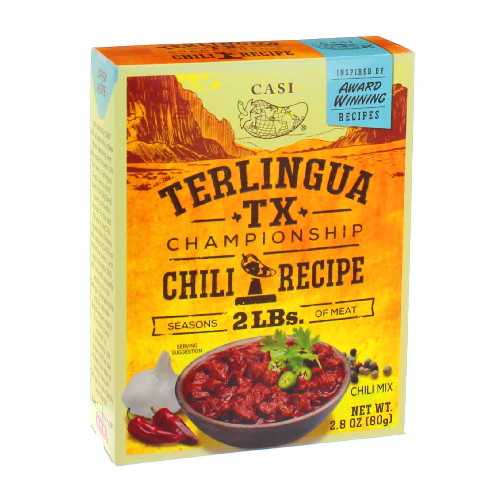 Bemærk Jo da Have en picnic Casi Terlingua TX Championship Chili Recipe Mix - Shop Soups & Chili at  H-E-B