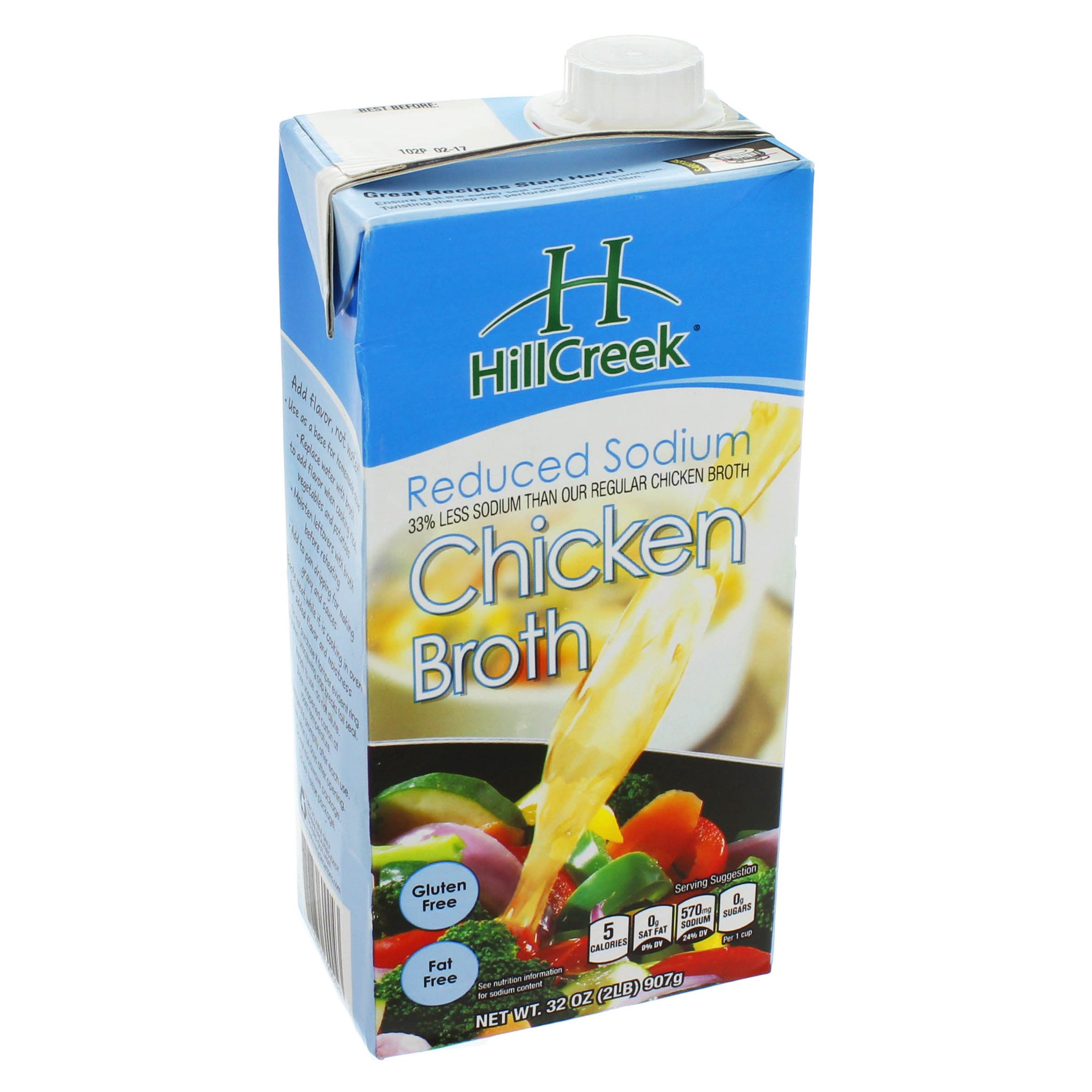 Hill Creek Reduced Sodium Chicken Broth - Shop Broth & Bouillon At H-E-B