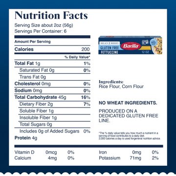 Barilla Gluten Free Fettuccine Pasta