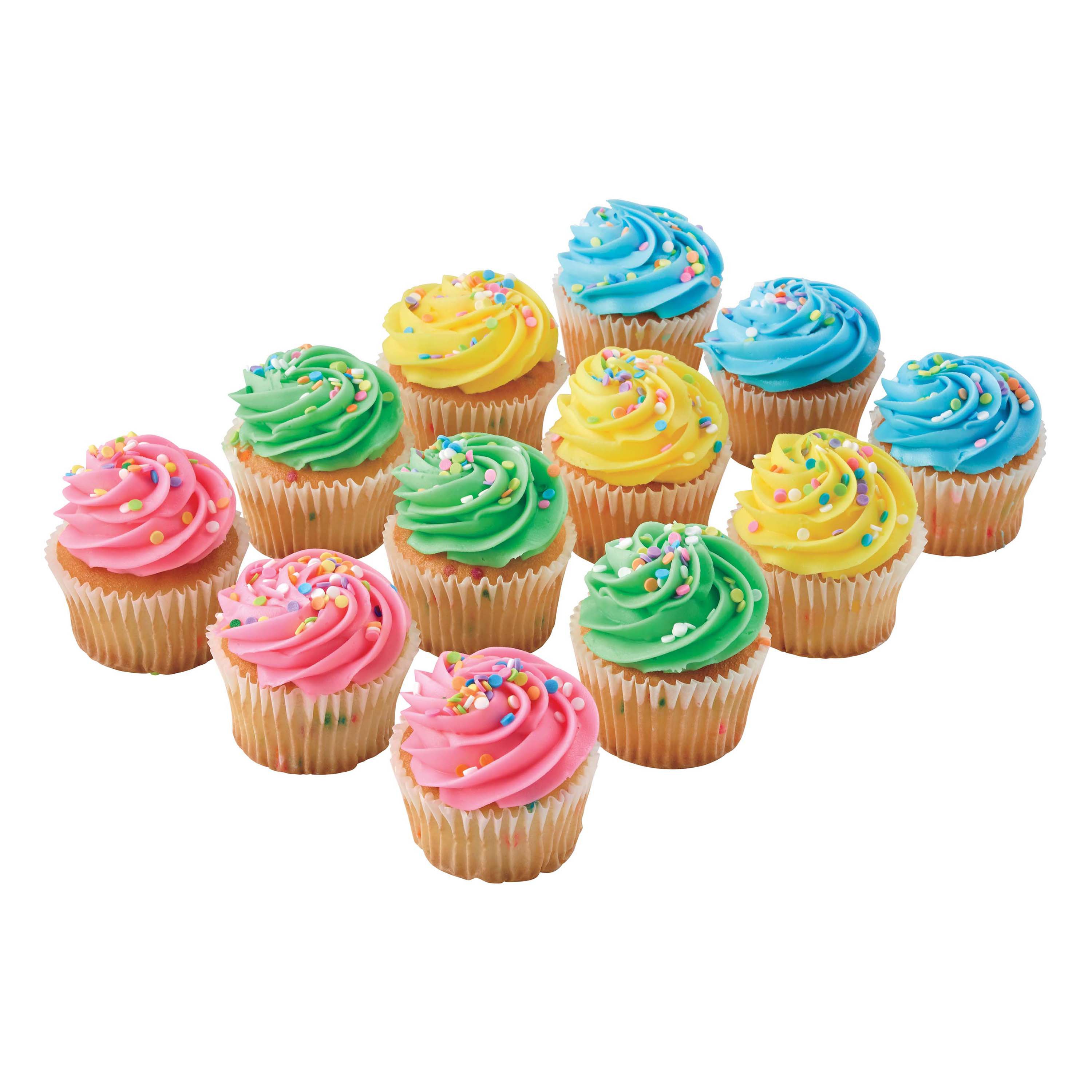 H-E-B Confetti Cupcakes With Buttercream & Sprinkles - Shop Canned ...