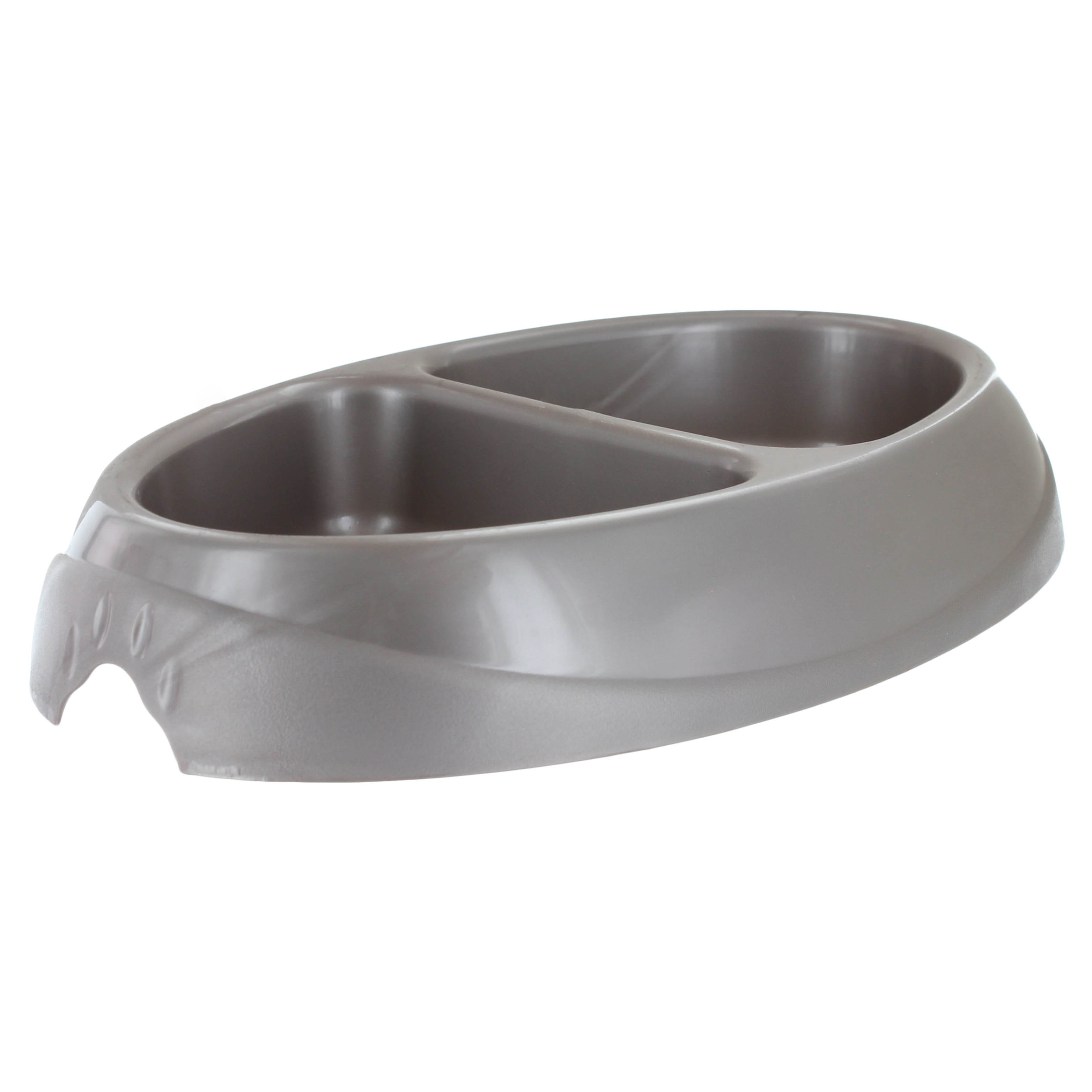 Petmate Silver 1 Cup Pet Double Diner - Shop Bowls & automatic feeders at H-E-B