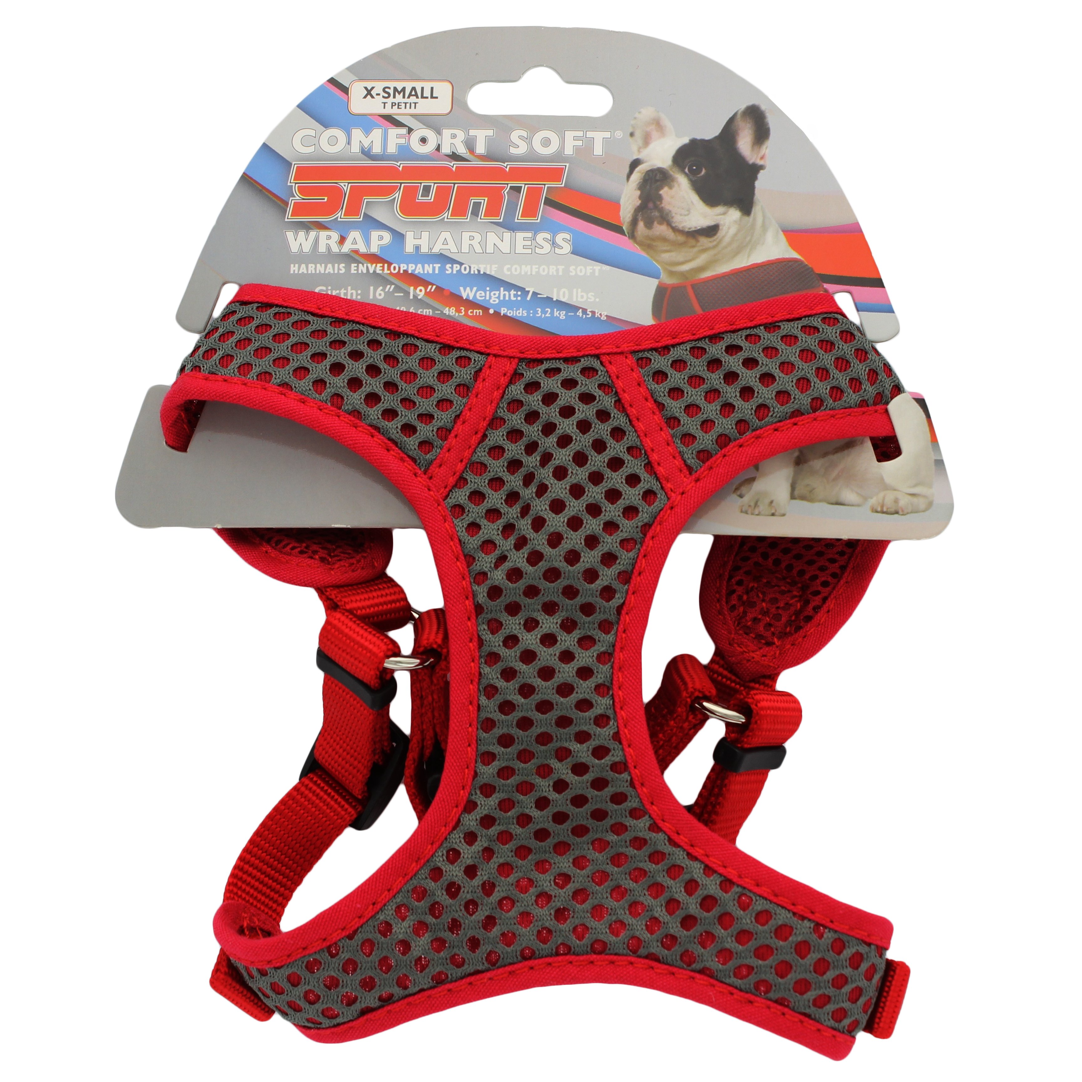 Coastal Pet Products Comfort Soft Wrap Adjustable Harness X Small Red Shop Collars harnesses at H E B