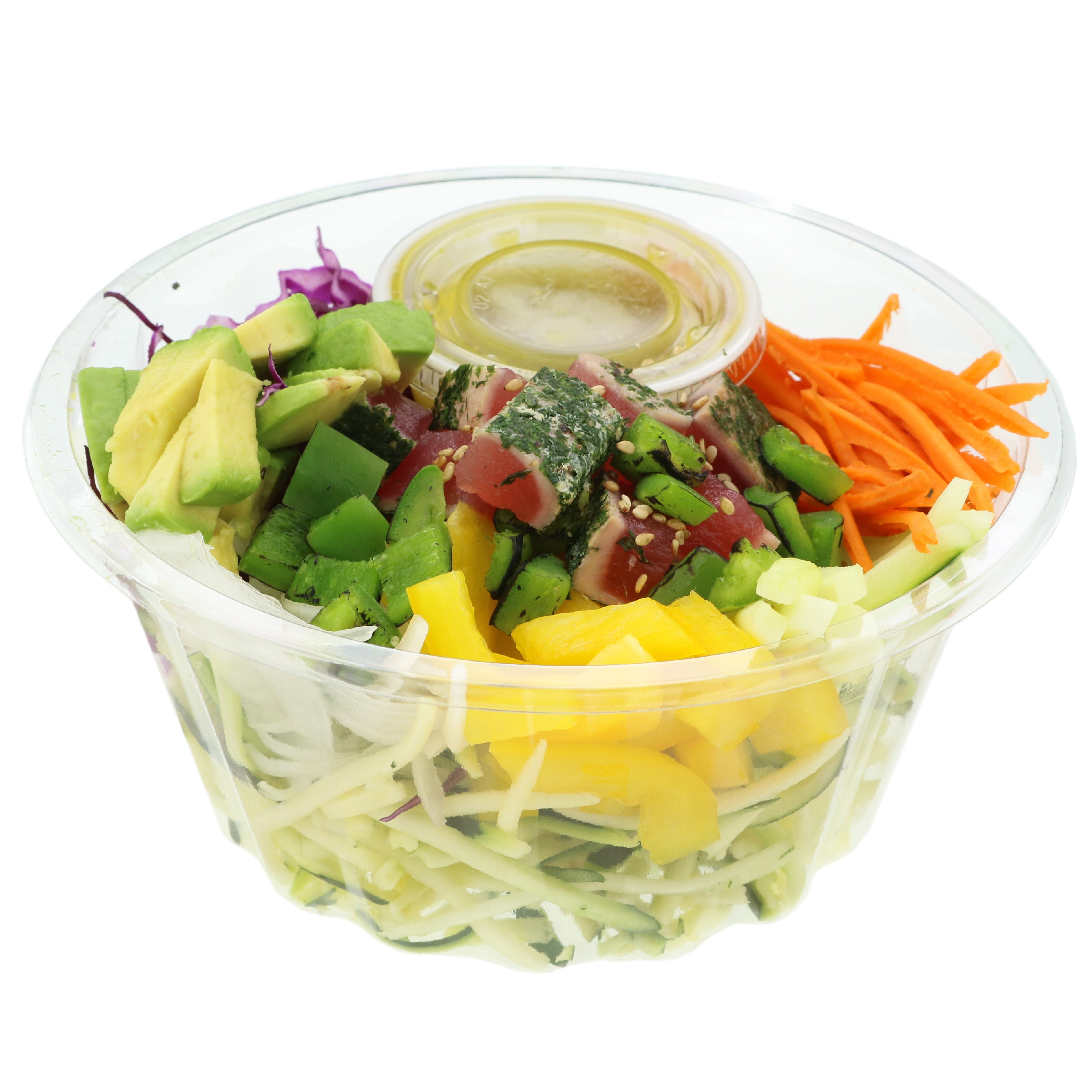 HEB Sushiya Seared Tuna With Roasted Peppers Poke Bowl Shop Ready