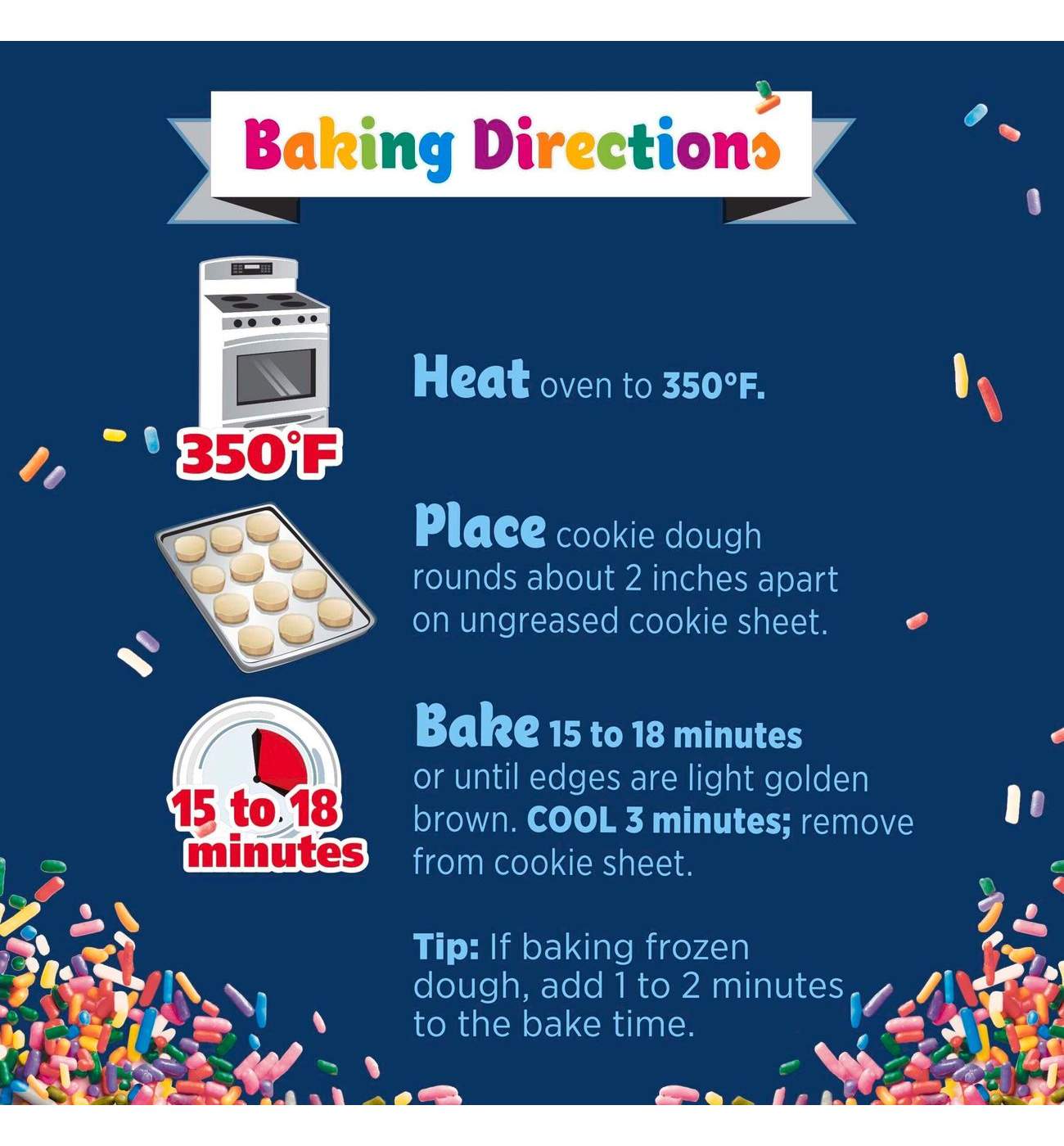 Pillsbury Ready to Eat or Bake Cookie Dough - Birthday Cake; image 6 of 6