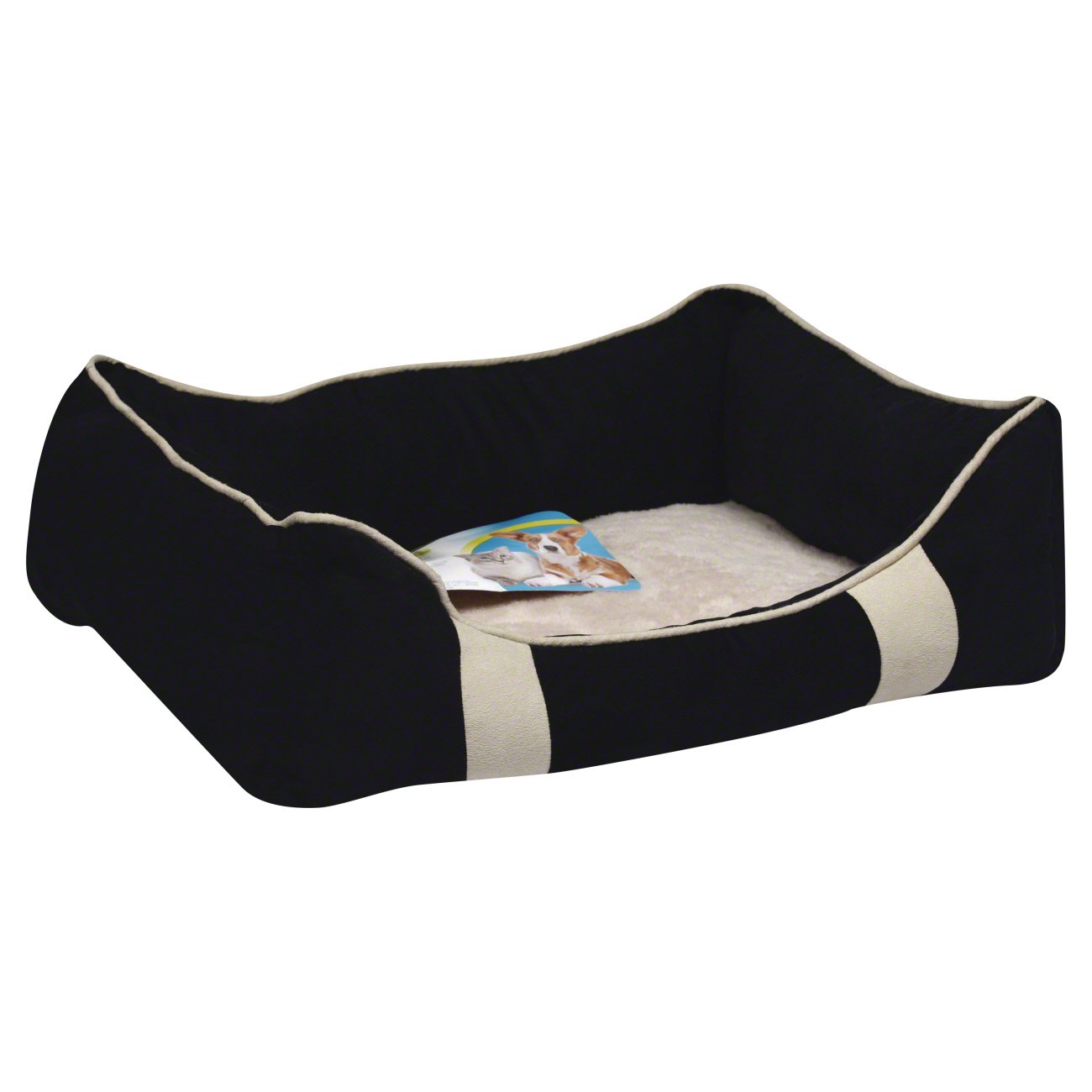 Aspen Pet 18" X 22" Lounger Bed Black Shop Beds at HEB