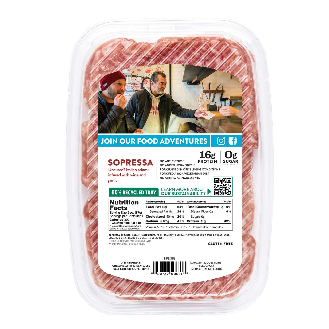 Creminelli Fine Meats Sliced Sopressa; image 2 of 2