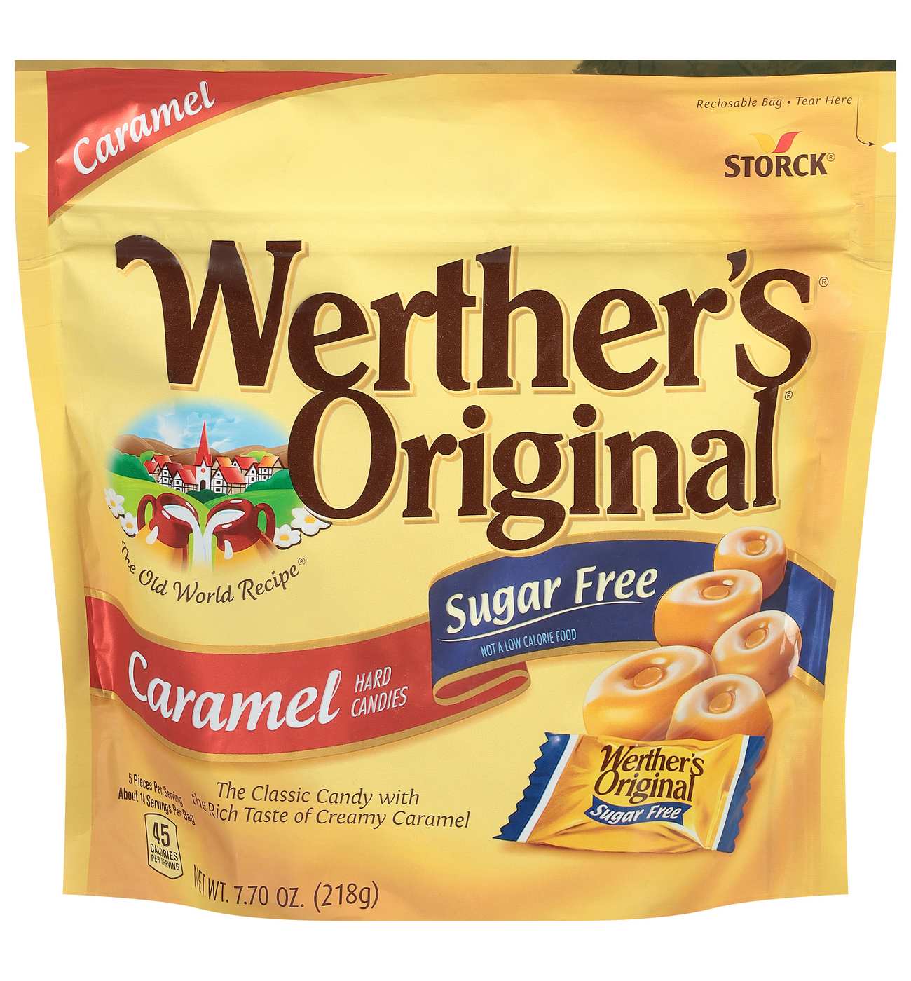 Werther's Original Sugar Free Caramel Hard Candy; image 1 of 4