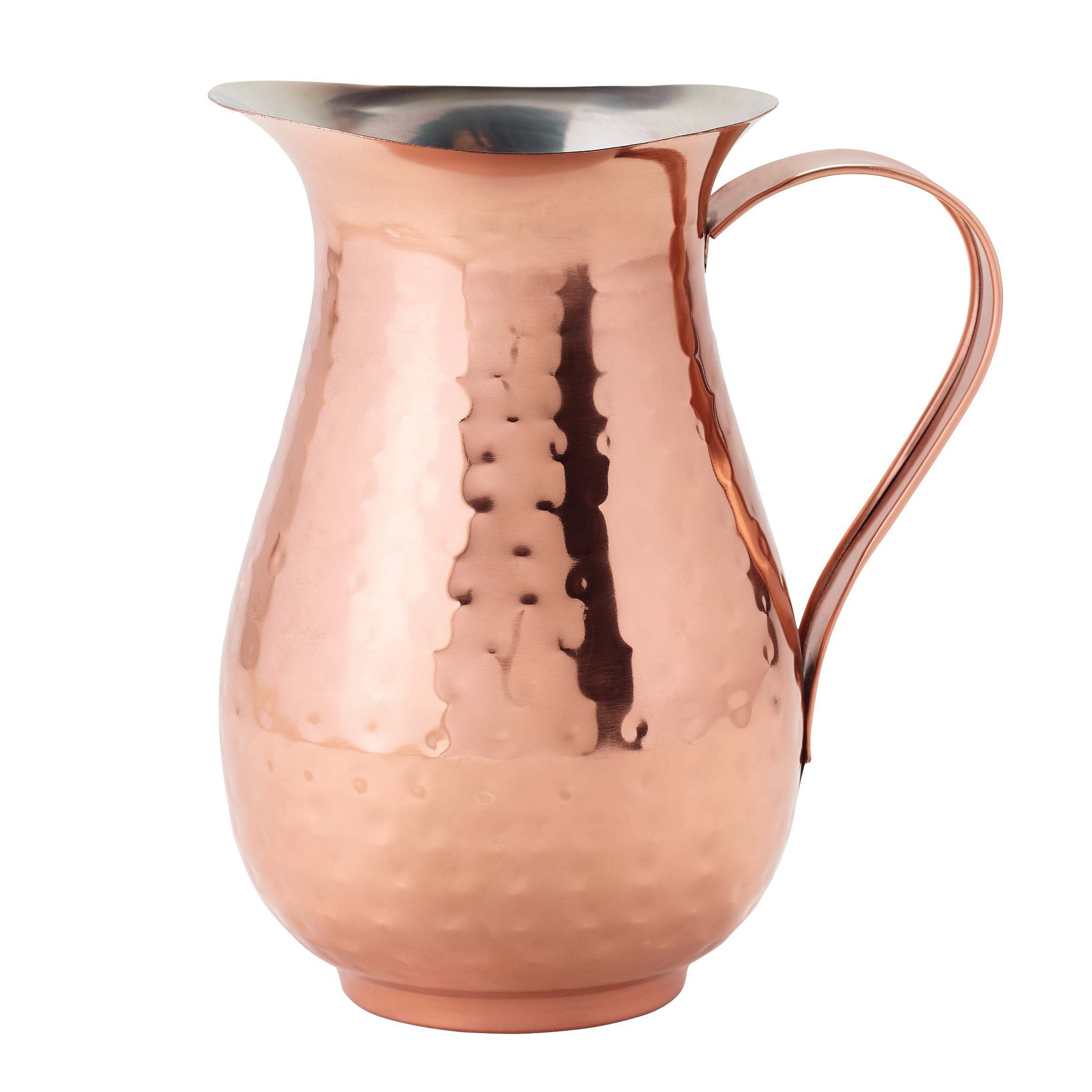 Kitchen & Table Hammered Copper Pitcher Shop Pitchers & Dispensers at