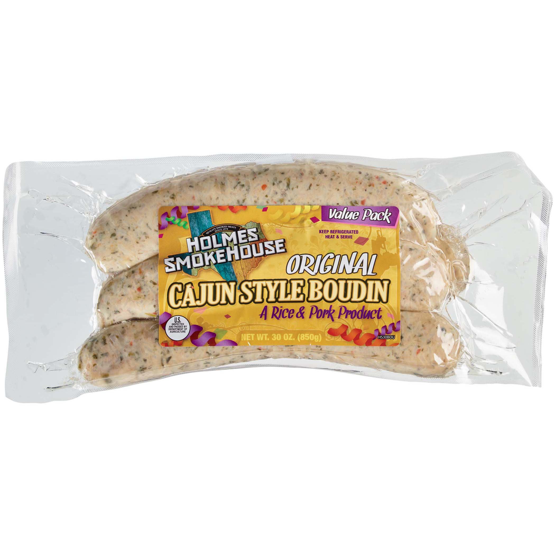 Holmes Smokehouse Original Cajun Style Boudin Shop Sausage At H E B