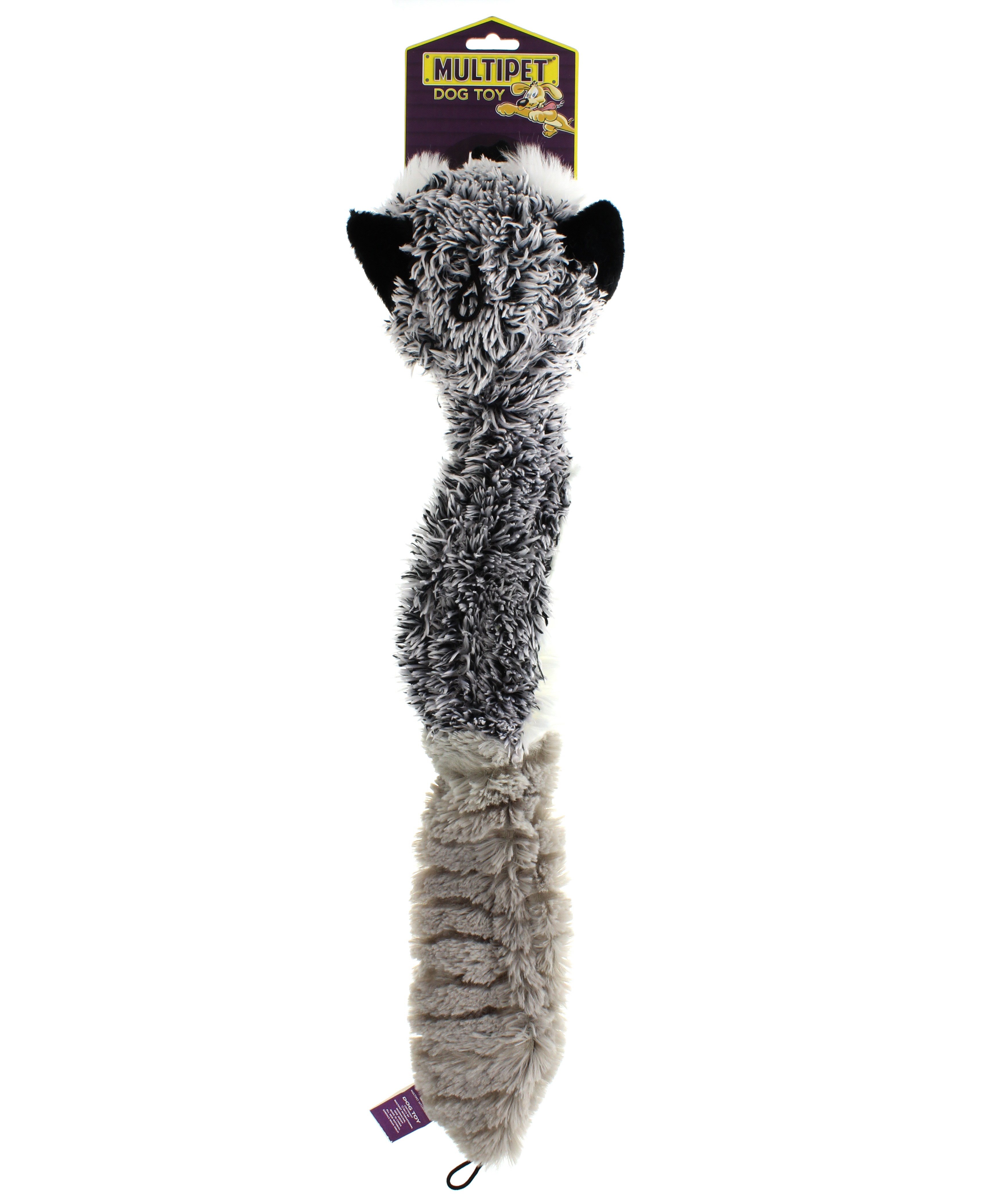 Multipet Bouncing Burrow Buddies Stuffing-Free Plush Dog Toy, Assorted 20 in