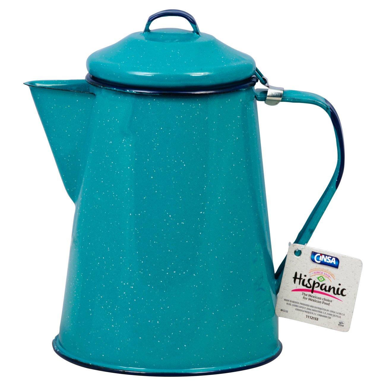 Cinsa 8 Cup Coffee Pot Turquoise Shop Appliances at HEB
