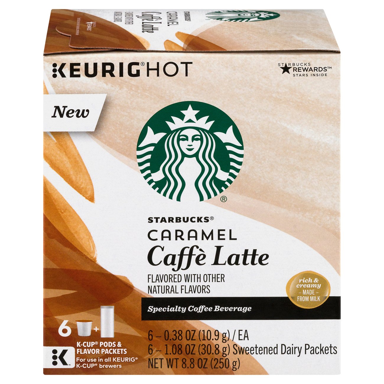 Starbucks Caramel Caffe Latte Single Serve Coffee K Cups - Shop Coffee