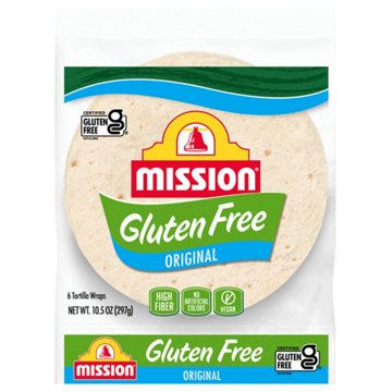 Mission Gluten Free Original Flour Tortillas, Soft Taco Size, 6 ct