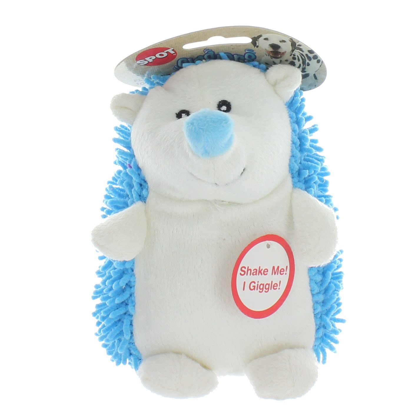 blue hedgehog dog toy