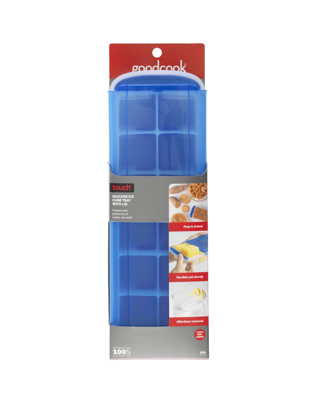 GoodCook Touch Silicone Ice Cube Tray with Lid; image 1 of 4