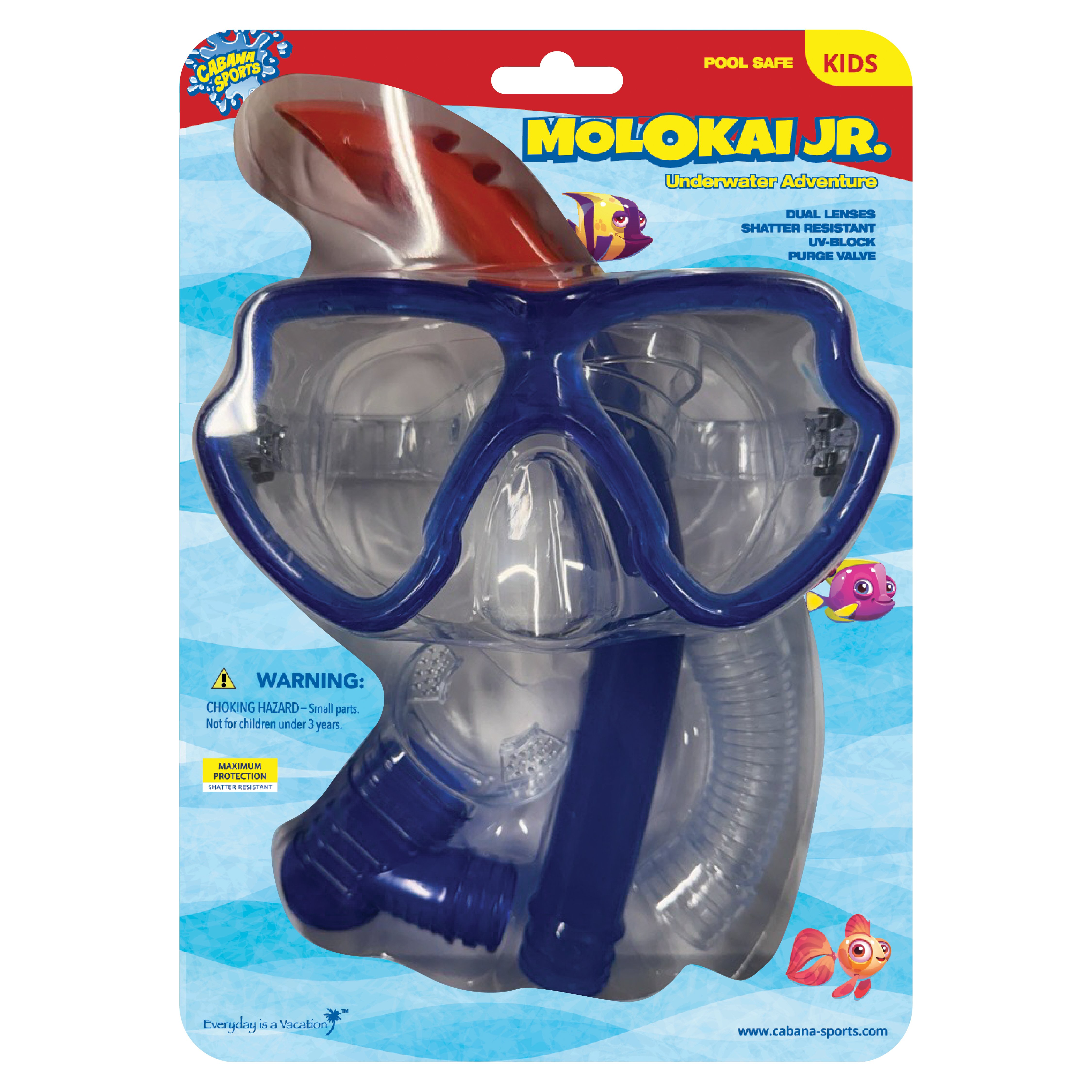 Cabana Sports Molokai Junior Swim Mask & Snorkel Shop Goggles & masks