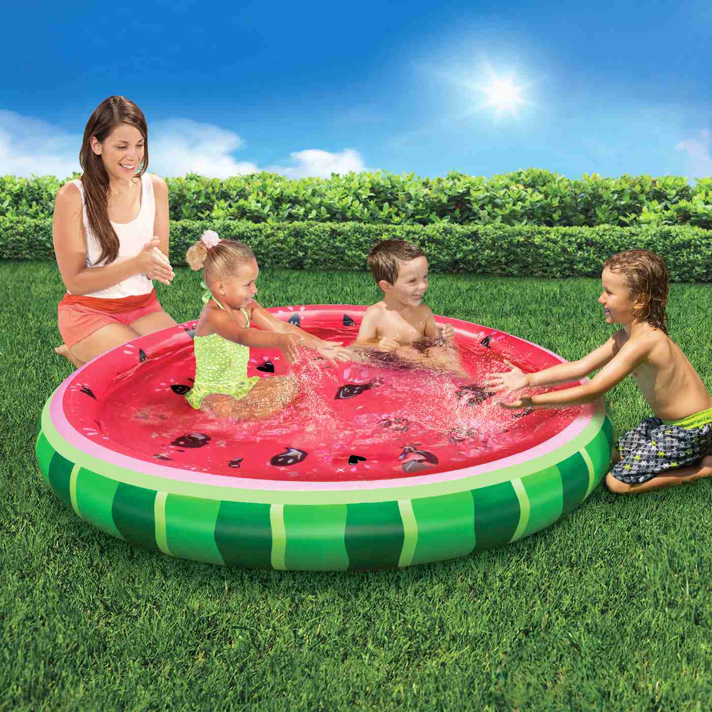 Banzai Watermelon Splash Inflatable Pool; image 5 of 5