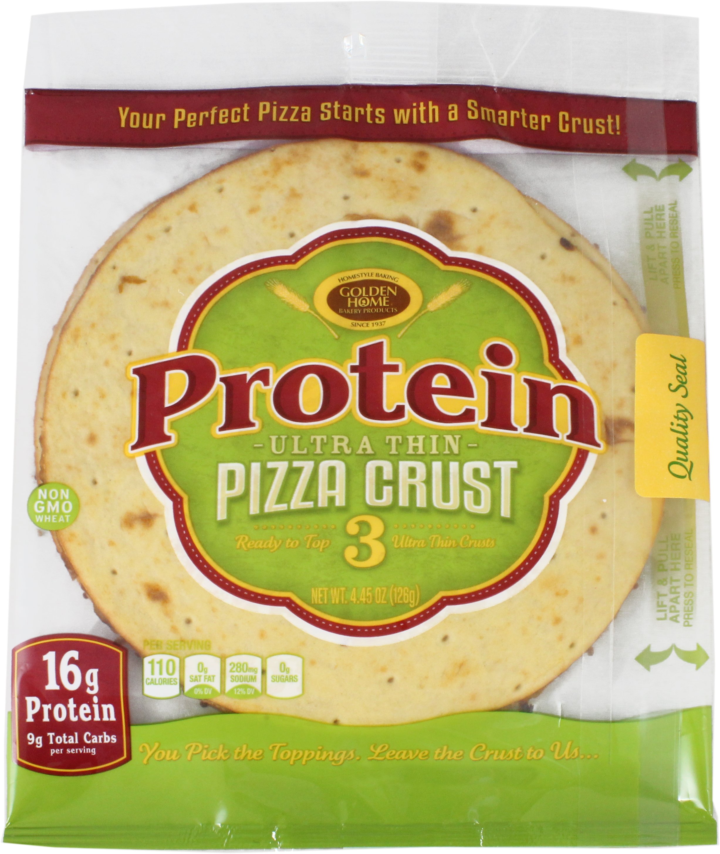 Golden Home Ultra Thin 7 Inch Protein Pizza Crust Shop Pizza Crusts