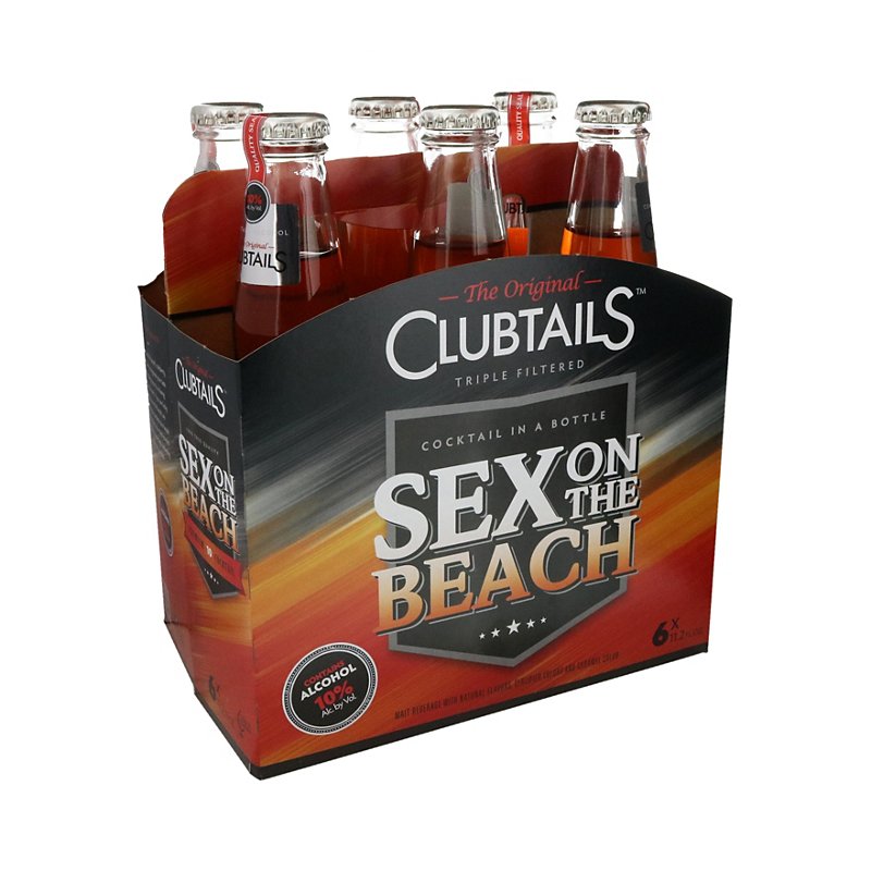 Clubtails Sex On The Beach Cocktail 11 2 Oz Bottles Shop Beer And Wine At H E B