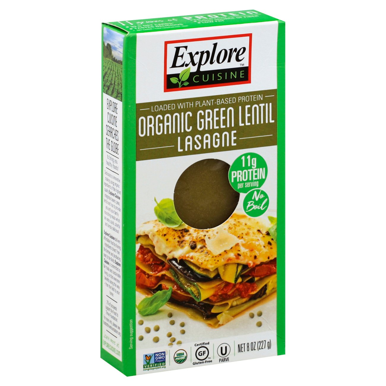 Explore Cuisine Organic Green Lentil Lasagne Shop Pasta at HEB