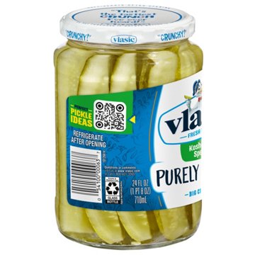 Vlasic Purely Pickles Kosher Dill Spears, 24 oz