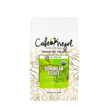 Cafe Kreyol Dominican Estate Medium Roast Whole Bean Coffee