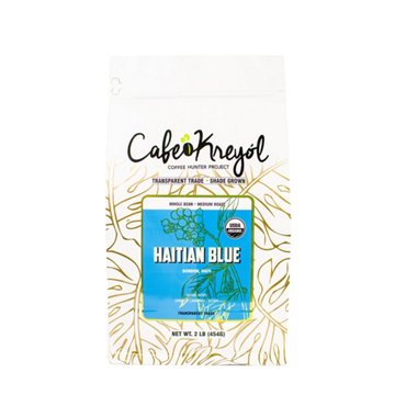 Cafe Kreyol Haitian Blue Whole Bean Medium Roast Coffee