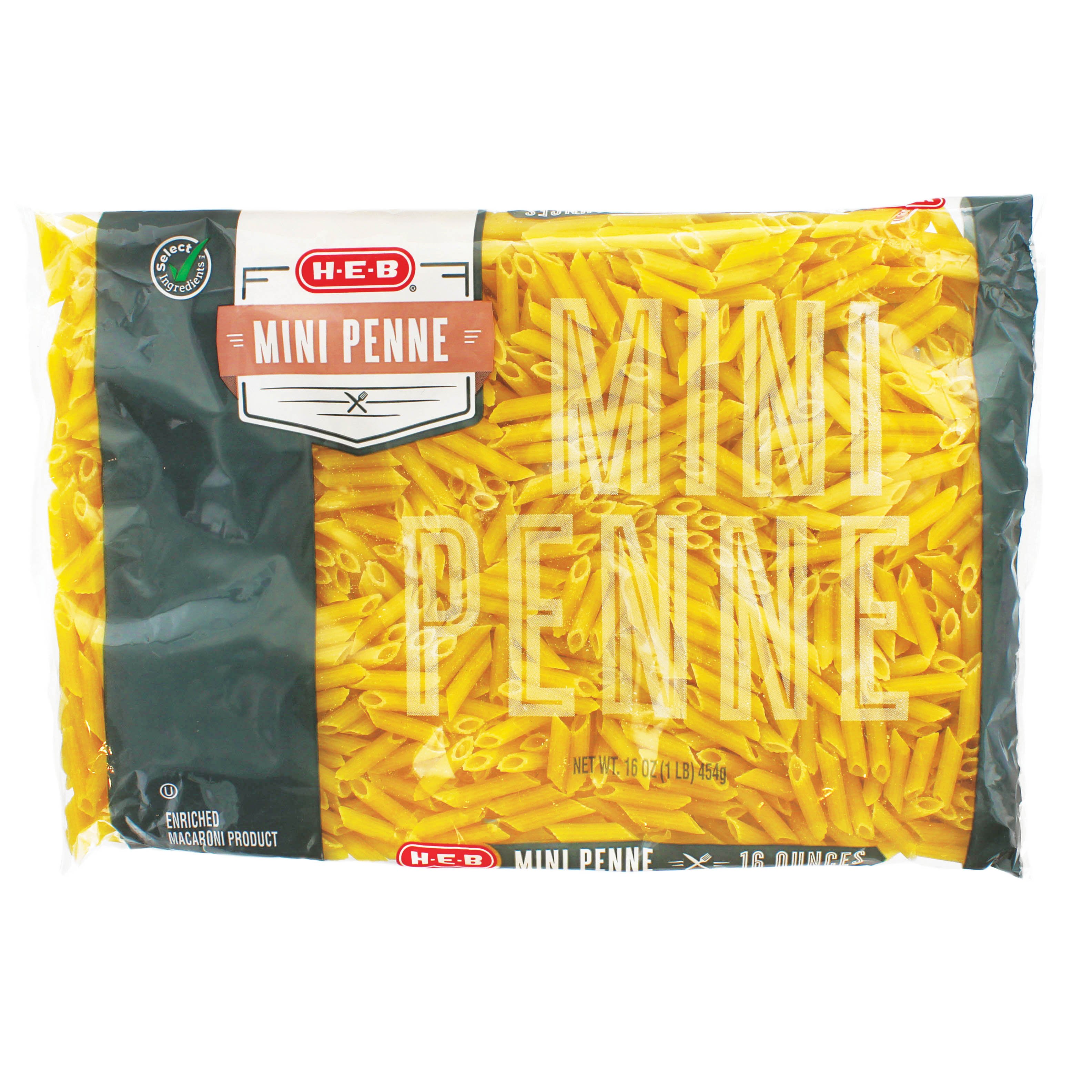 H-E-B Mini Penne Pasta Noodles