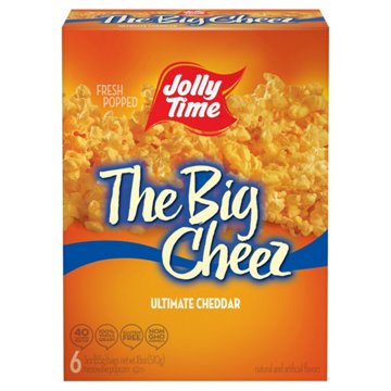 Jolly Time The Big Cheez Ultimate Cheddar Microwave Popcorn, 6 ct