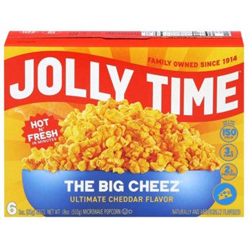 Jolly Time The Big Cheez Ultimate Cheddar Microwave Popcorn Bags, 6 ct