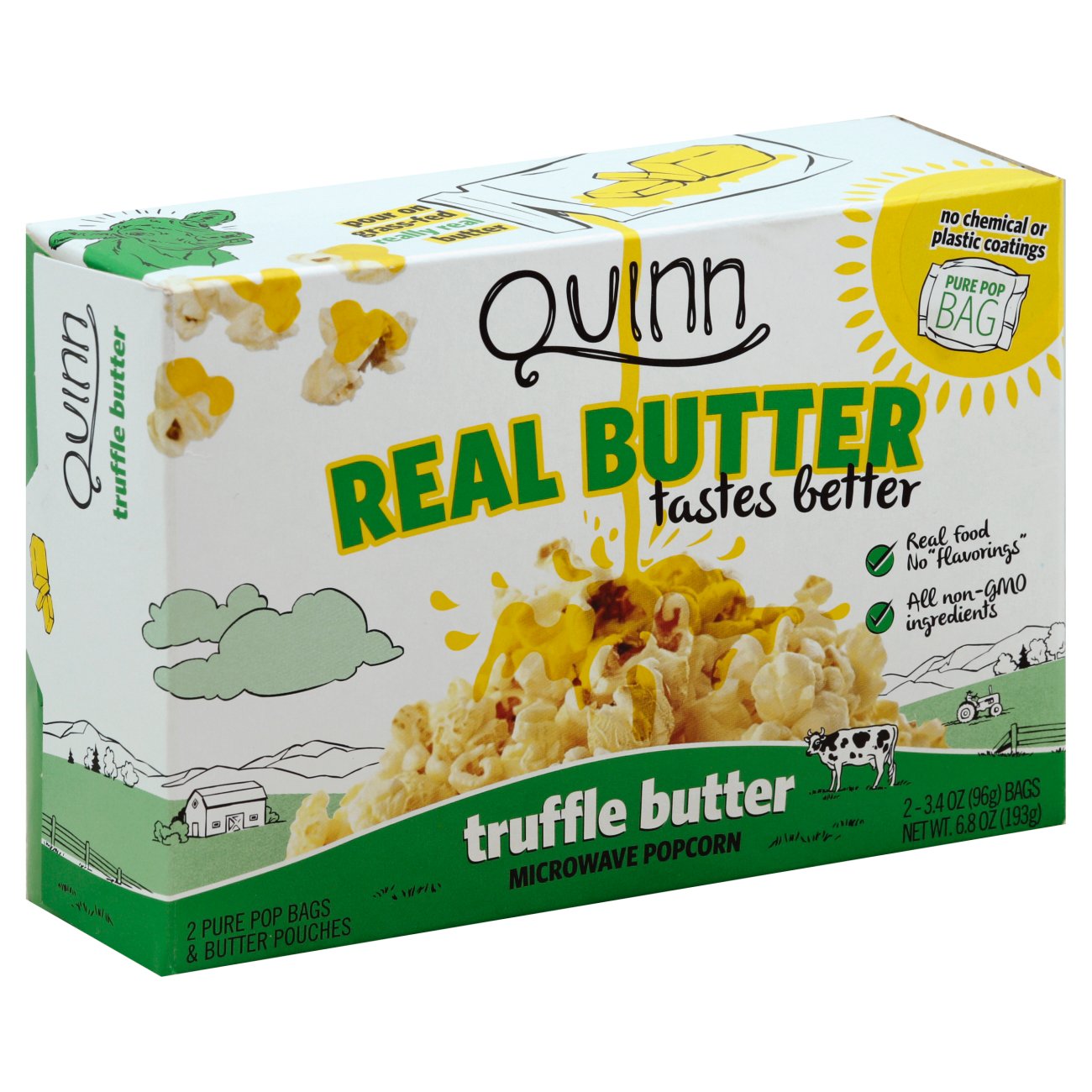 Quinn Real Butter Taste Better Truffle Butter Microwave Popcorn Shop Popcorn at HEB