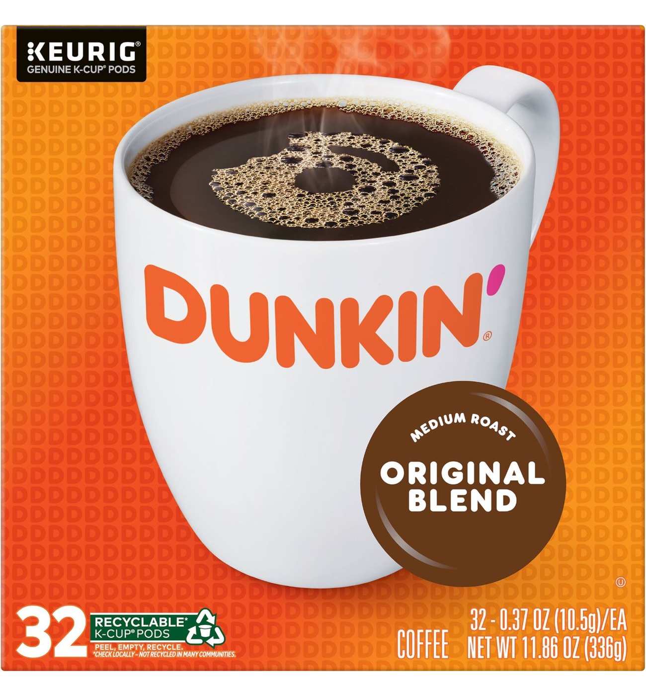 Dunkin' Original Blend Medium Roast Single Serve Coffee K Cups; image 1 of 8
