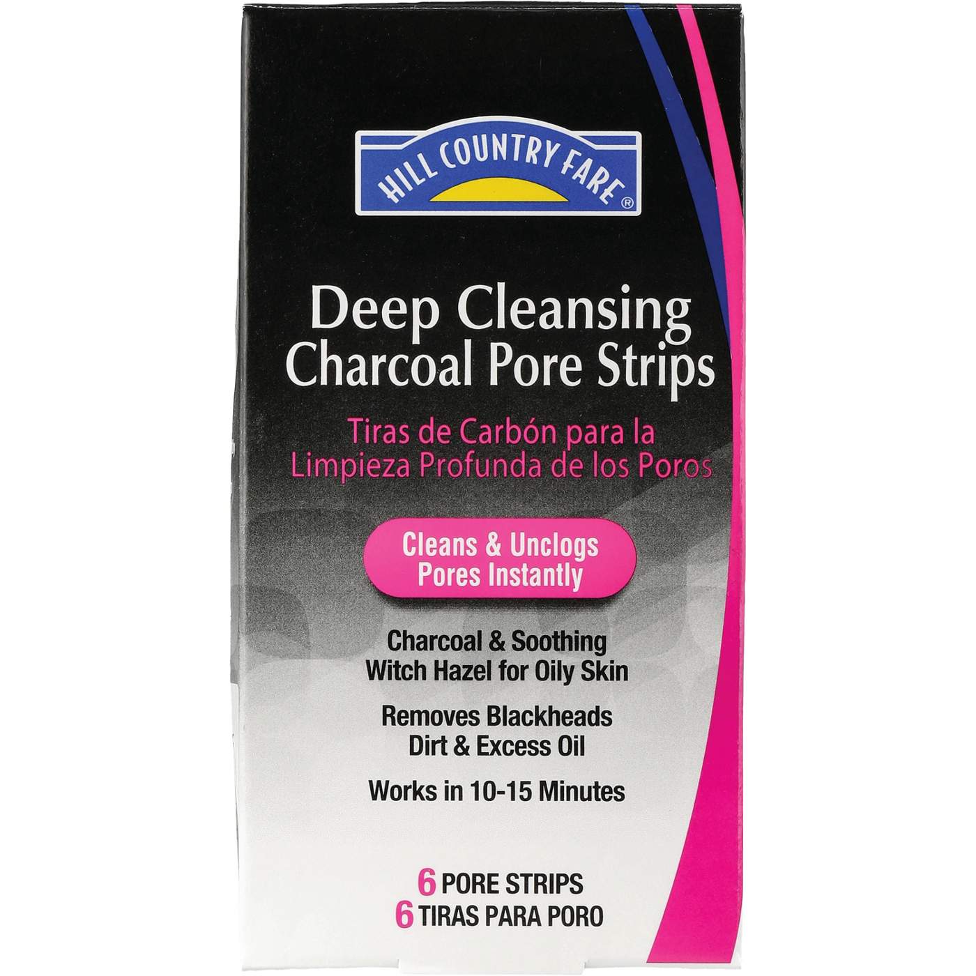 Hill Country Essentials Deep Cleansing Charcoal Blackheads Pore Strips; image 1 of 2