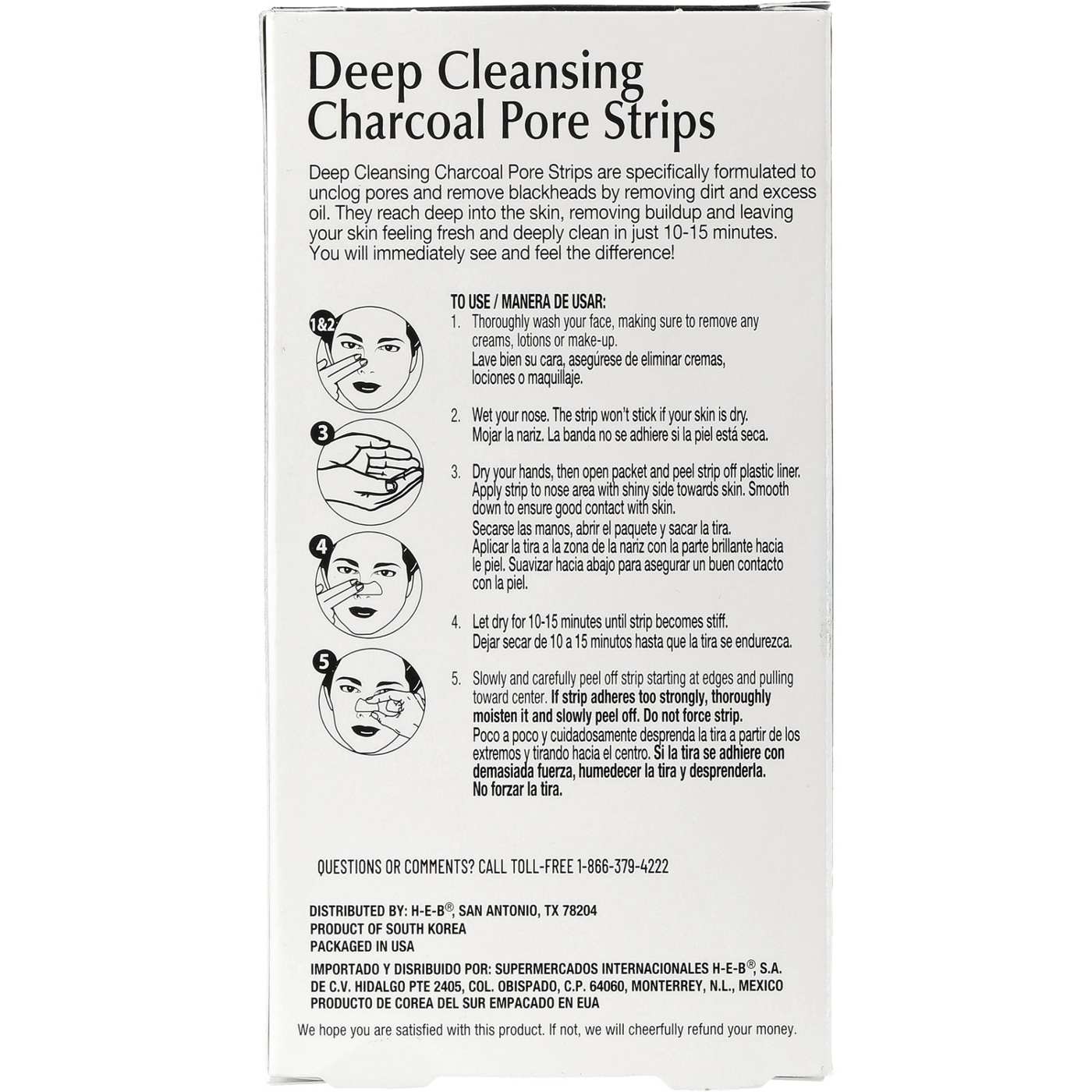 Hill Country Essentials Deep Cleansing Charcoal Blackheads Pore Strips; image 2 of 2