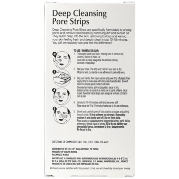 Hill Country Essentials Deep Cleansing Blackheads Pore Strips, 8 ct